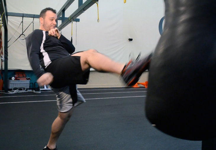 Your workout: Kickboxing front kick